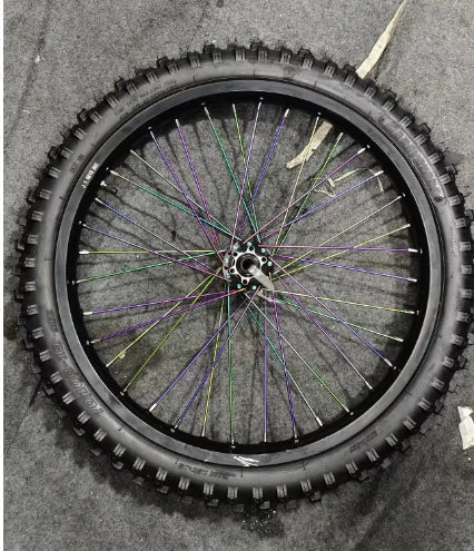 A GT73 tire against the concrete background