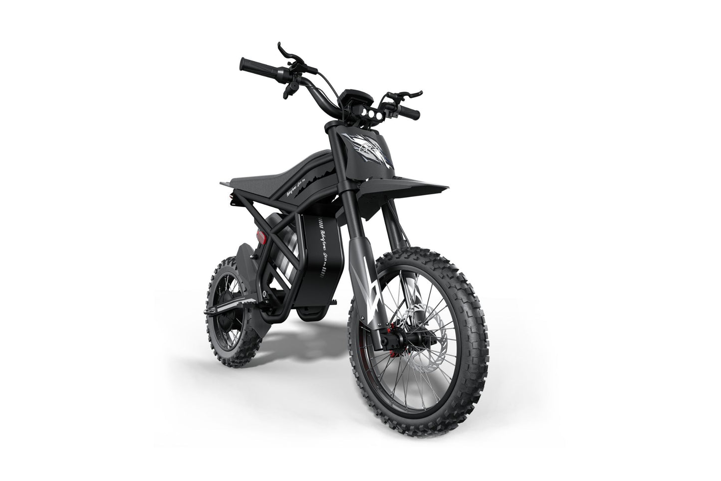 GT54 Pro Electric Mini Motorbike black kids and adults off-road bike front view