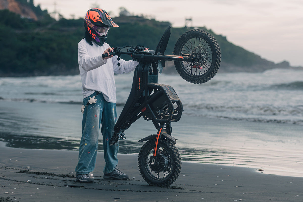 GT54 Pro platform reference showing black electric mini motorbike profile
