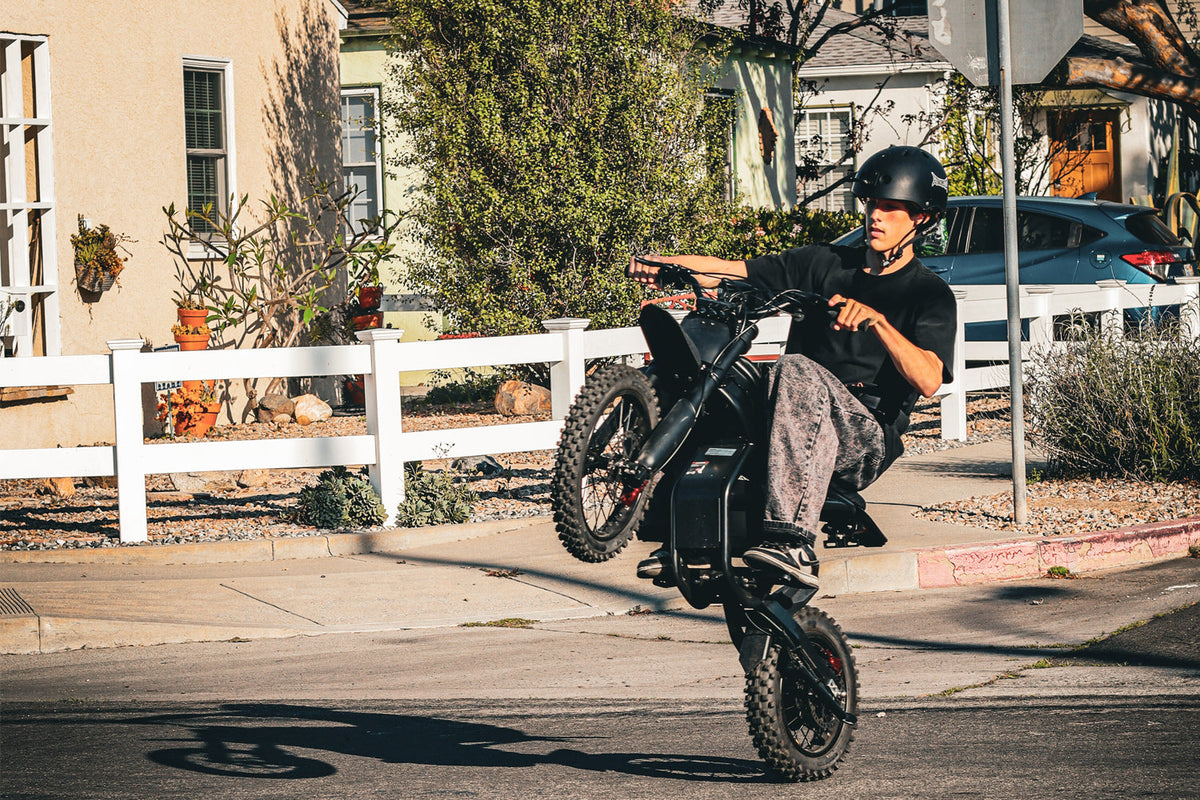 GT54 Pro electric mini motorbike platform reference in use