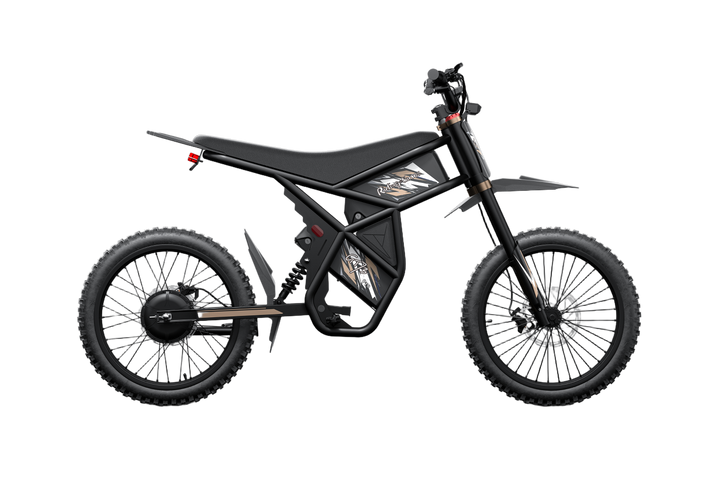 GT73 Pro Dual-Battery Off-Road All-Terrain Electric Dirt Bike with Pedals