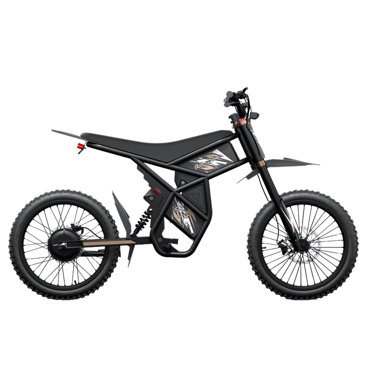 GT73 Pro Dual-Battery Off-Road All-Terrain Electric Dirt Bike with Pedals